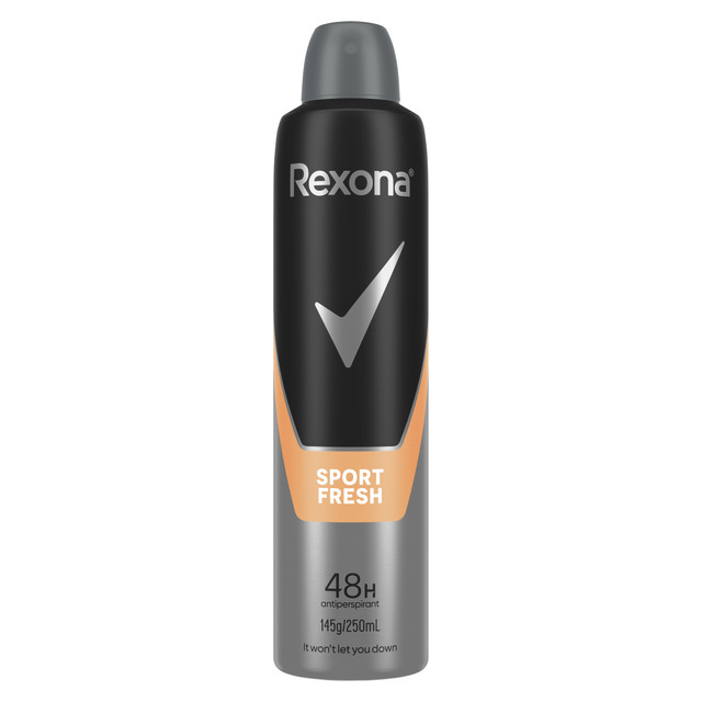 Rexona Men Deodorant aerosol antiperspirant Sport Fresh for 48-hour protection 250 mL