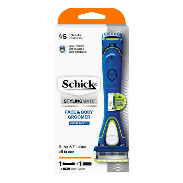 Schick Styling Mate Face & Body Groomer Handle + 1 Refill