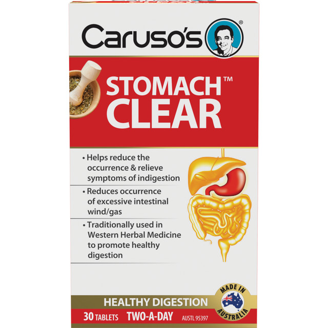 Caruso's Stomach Clear Tablets 30