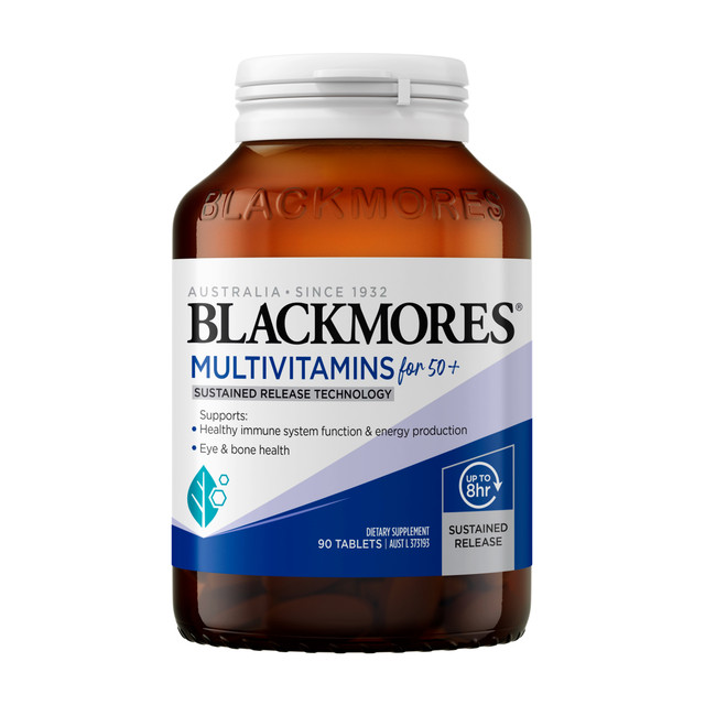 Blackmores Multivitamins for 50+ 90 Tablets Blackmores Multivitamins for 50+ 90 Tablets