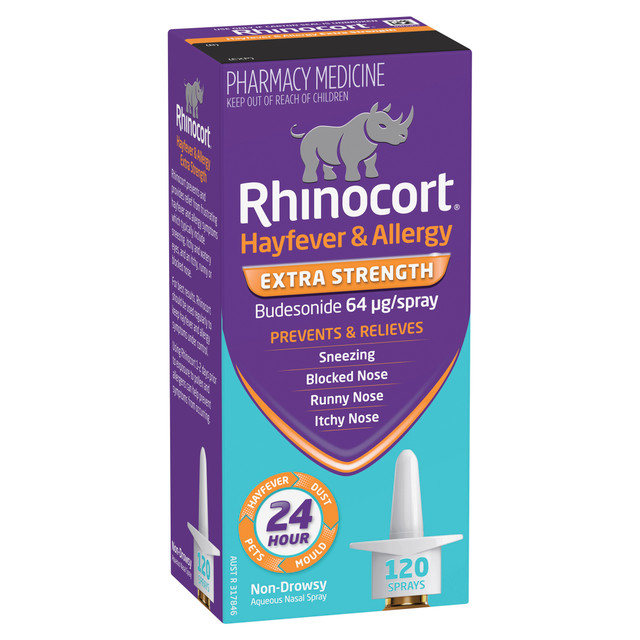 Rhinocort Extra Strength Non-Drowsy 24 Hour Hayfever & Allergy Relief Nasal Spray 120 Sprays Rhinocort Extra Strength Non-Drowsy 24 Hour Hayfever & Allergy Relief Nasal Spray 120 Sprays