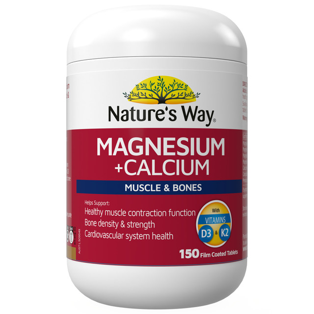 Nature's Way Magnesium + Calcium 150 Tablets