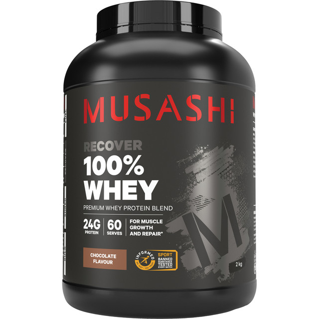 Musashi 100% Whey Chocolate 2kg Musashi 100% Whey Chocolate 2kg