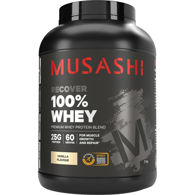 Musashi 100% Whey Vanilla Milkshake 2kg Musashi 100% Whey Vanilla Milkshake 2kg
