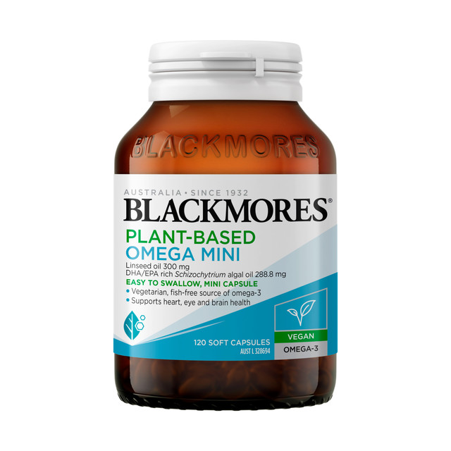Blackmores Plant-Based Omega Mini 120 Capsules