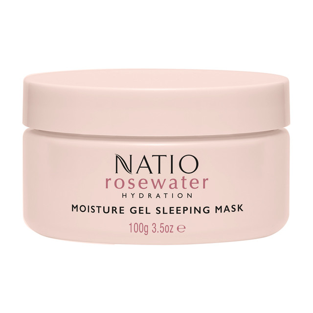 Natio Rosewater Hydration Moisture Gel Sleeping Mask 100g