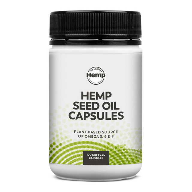 Essential Hemp Seed Oil Capsules 100