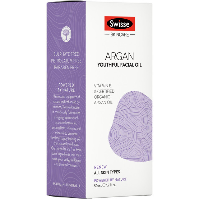 Swisse Skincare Argan Youthful Facial Oil 50mL