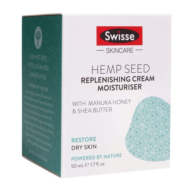 Swisse Hemp Seed Replenishing Cream Moisturiser 50ml