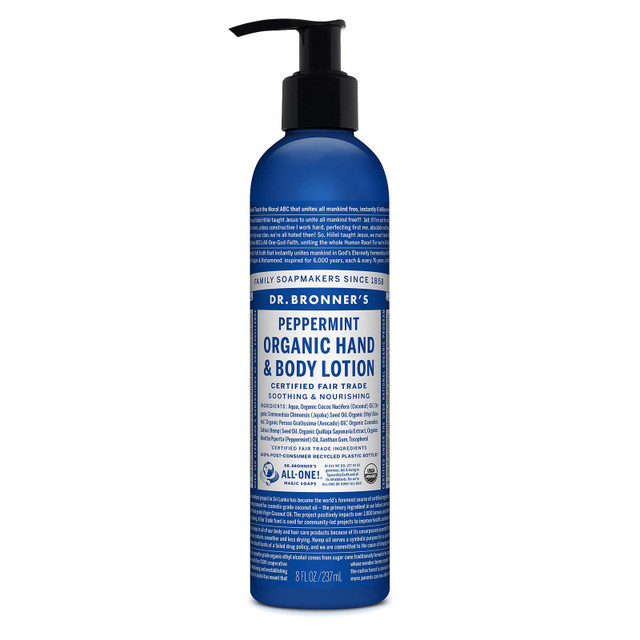 Dr. Bronner's Peppermint Organic Hand & Body Lotion 237ml