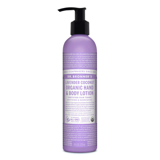 Dr. Bronner's Lavender Coconut Organic Hand & Body Lotion 237ml