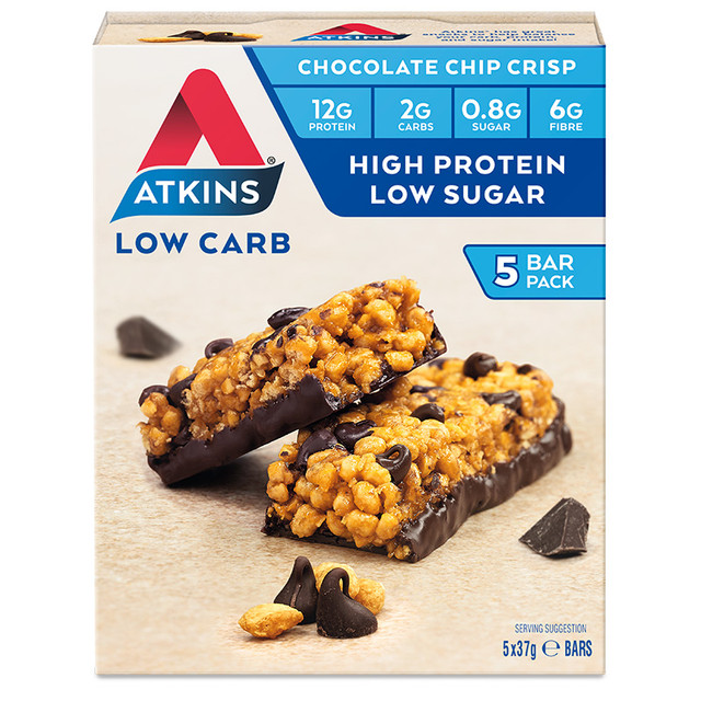 Atkins Day Break Chocolate Chip Crisp Bars 5 Pack