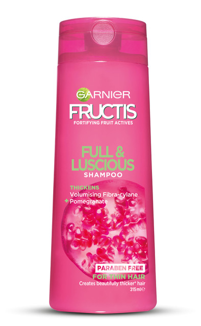 Garnier Fructis Full & Luscious Shampoo 315ml for Thicker Hair