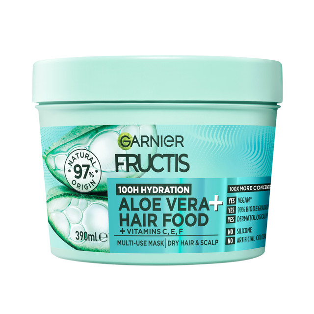 Garnier Fructis Hair Food Hydrating Aloe Vera Multi Use Treatment  for Normal to Dry Hair 390ml