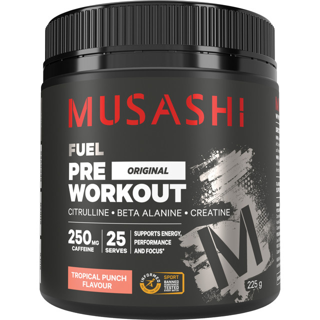 Musashi Pre Workout Tropical Punch 225g Musashi Pre Workout Tropical Punch 225g