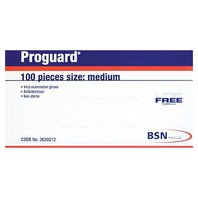 PROGUARD PF EXAM GLOVE MEDIUM 100