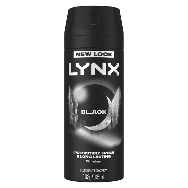 Lynx Deodorant Aerosol Black 165ml