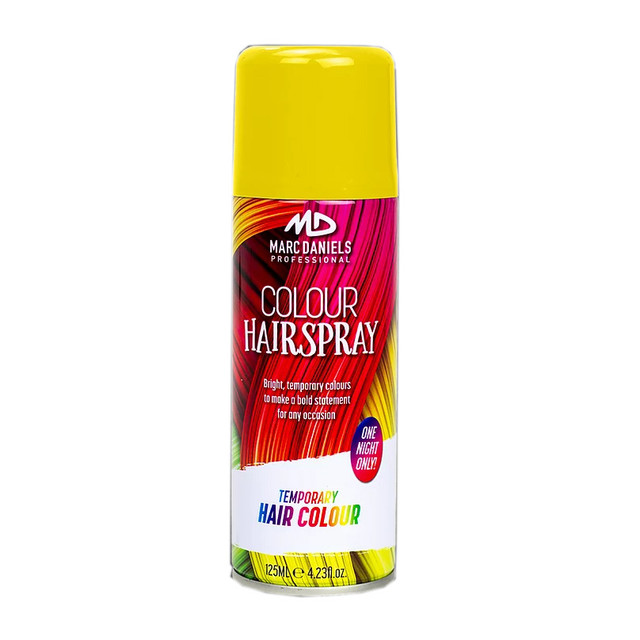 Marc Daniels Yellow Temporary Hair Colour Spray 125ml
