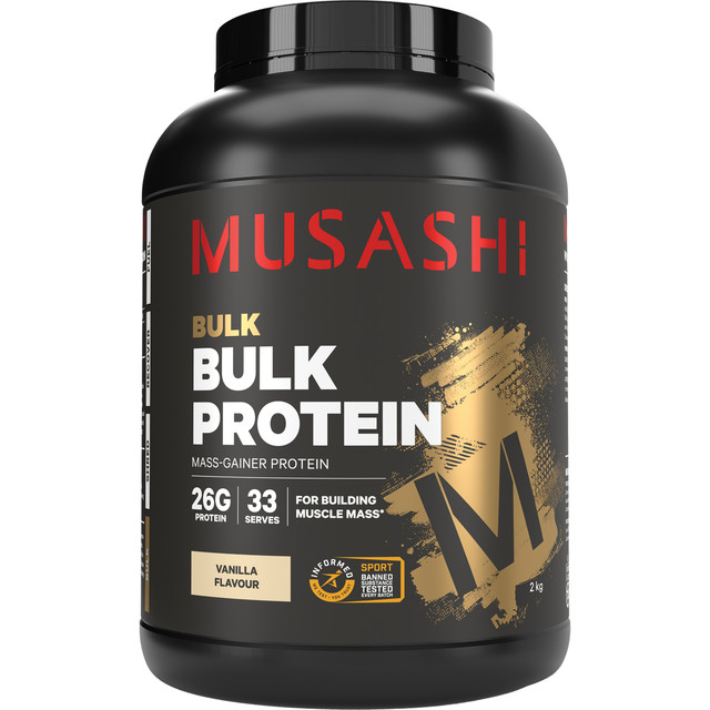 Musashi Bulk Protein Vanilla 2kg Musashi Bulk Protein Vanilla 2kg