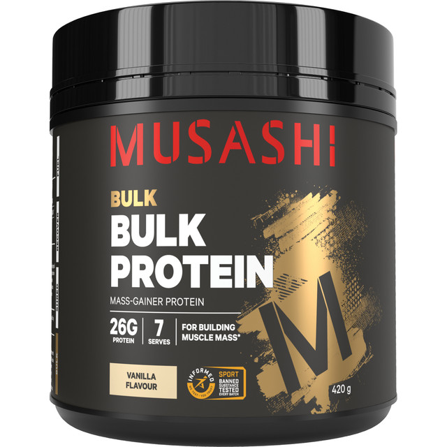 Musashi Bulk Protein Vanilla 420g Musashi Bulk Protein Vanilla 420g