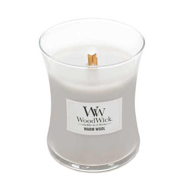 Woodwick Medium Warm Wool Scented Candle
