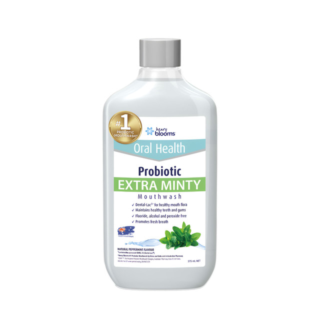 Henry Blooms Probiotic Mouthwash 375ml Henry Blooms Probiotic Mouthwash 375ml