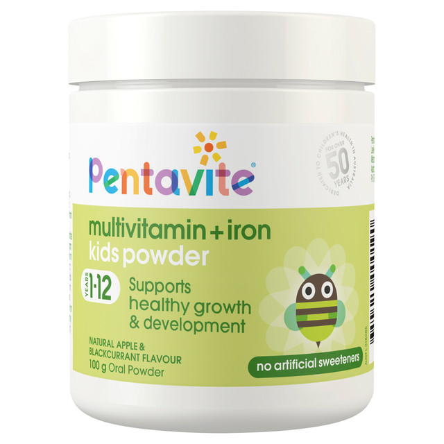 Pentavite Multivitamin + Iron Kids Powder 100g