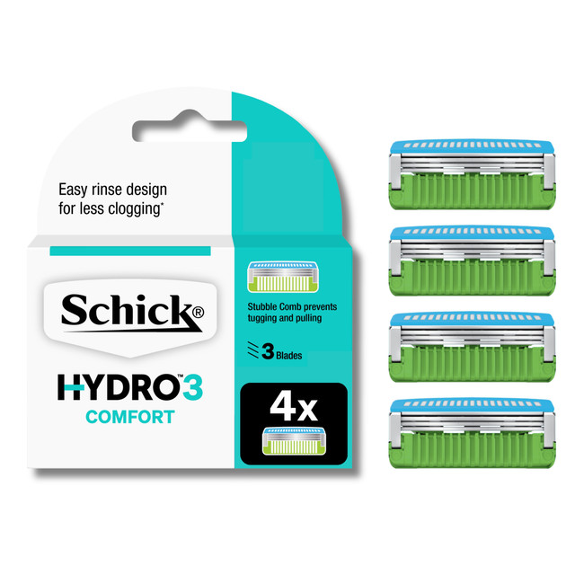 Schick Hydro 3 Comfort Blades Refill 4 pack