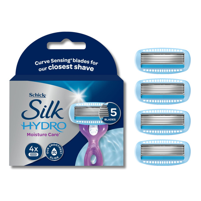 Schick Silk Hydro Razor Refills Moisture Care* 4pk