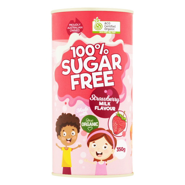 100% Sugar Free Strawberry Milk Powder 350g