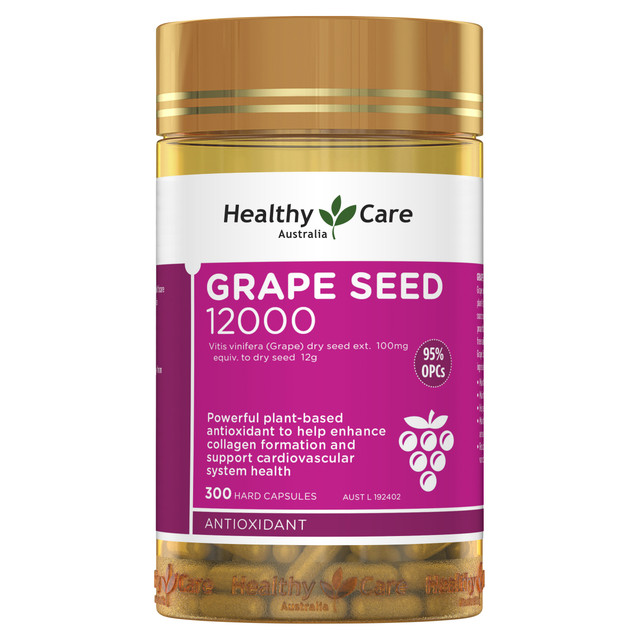 Healthy Care Grape Seed 12000 300 Capsules