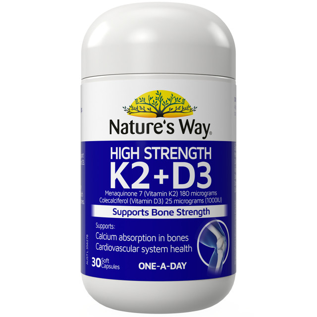 High Strength K2+D3 30 Soft Capsules