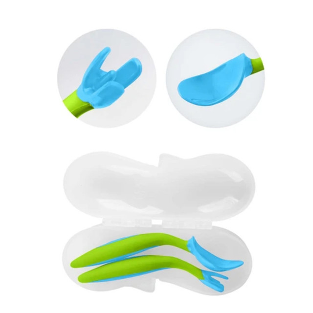 B.Box Toddler Cutlery Set - Ocean Breeze B.Box Toddler Cutlery Set - Ocean Breeze