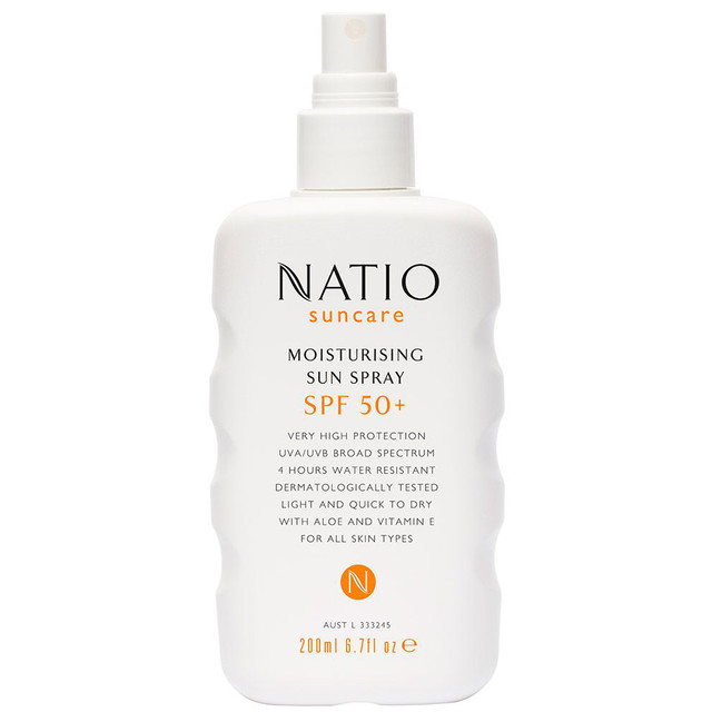 Natio Moisturising Sun Spray SPF 50+ 200ml