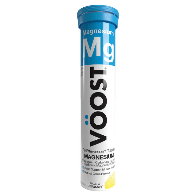 Voost Magnesium Natural Citrus Effervescent Vitamins Supplement to helps support muscle health 20 Tablets