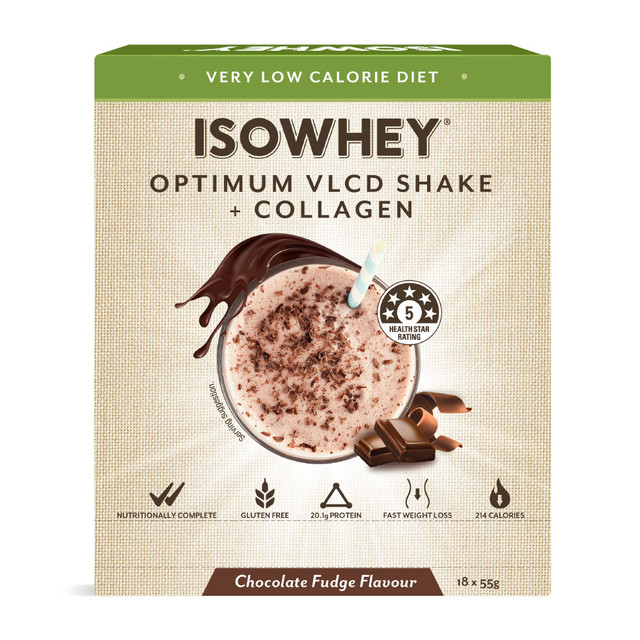 Isowhey VLCD Chocolate Fudge Sachet 55g 18 Pack