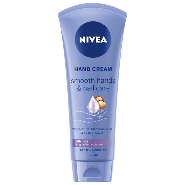 NIVEA Smooth Hands & Nail Care Hand Cream 100ml