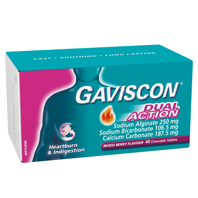 Gaviscon Dual Action Mixed Berry 48 Pack Gaviscon Dual Action Mixed Berry 48 Pack