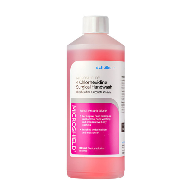 Microshield 4 Chlorhexidine Surgical Handwash 500ml Microshield 4 Chlorhexidine Surgical Handwash 500ml