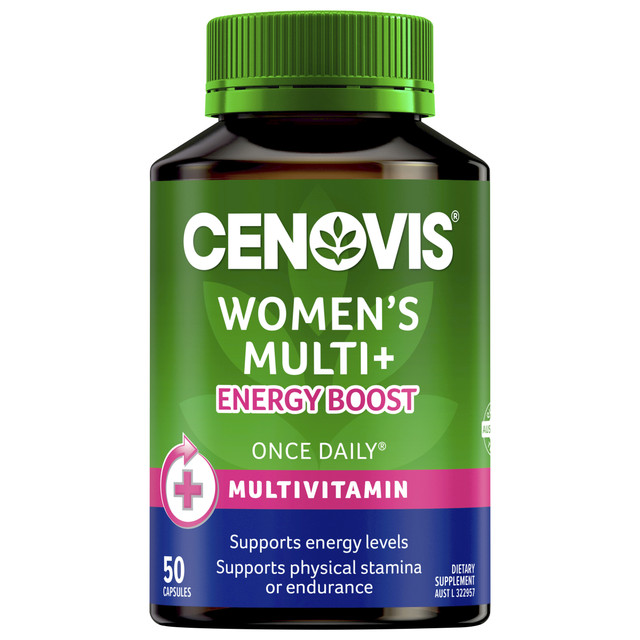 Cenovis Women's Multi + Energy Boost 50 Capsules Cenovis Women's Multi + Energy Boost 50 Capsules