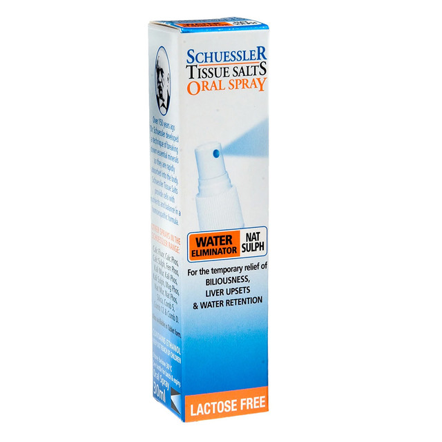 Schuessler Tissue Salts Water Eliminator Nat Sulph Oral Spray 30ml