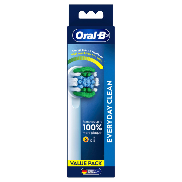 Oral-B Everyday Clean Electric Toothbrush Replacement Head - 6 Pack Oral-B Everyday Clean Electric Toothbrush Replacement Head - 6 Pack