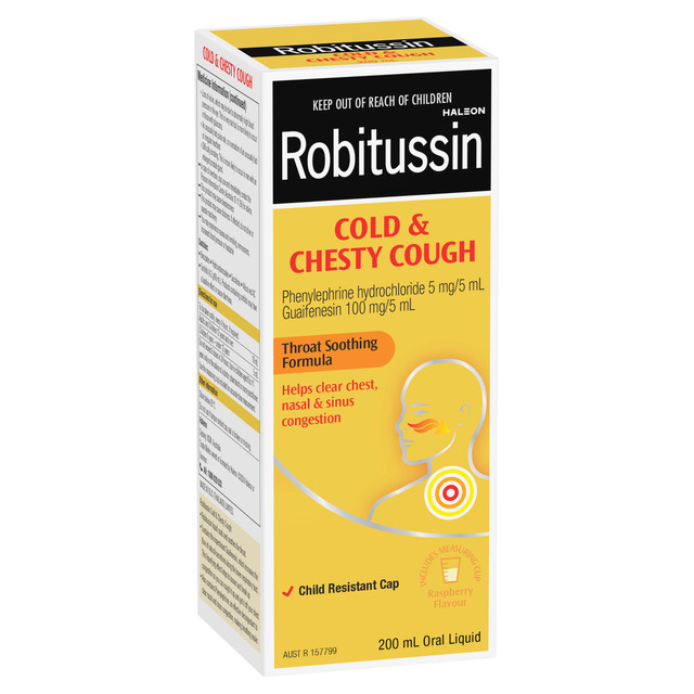 Robitussin Cold & Chesty Cough 200mL - AU