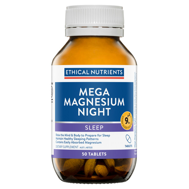 Ethical Nutrients Mega Magnesium Night 50 Tablets Ethical Nutrients Mega Magnesium Night 50 Tablets