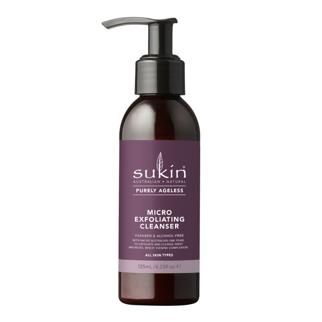 SUKIN PURELY AGELESS MICRO-EXFOLIATING CLEANSER 125ML PUMP