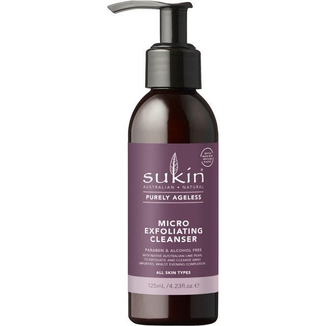 SUKIN PURELY AGELESS MICRO-EXFOLIATING CLEANSER 125ML SUKIN PURELY AGELESS MICRO-EXFOLIATING CLEANSER 125ML