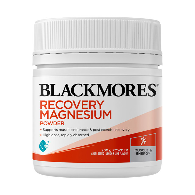 Blackmores Recovery Magnesium Powder 200g Lemon & Lime Powder