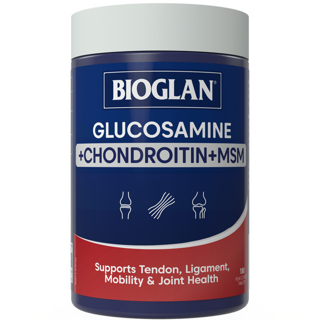 Bioglan Glucosamine + Chondroitin + MSM 180 Tablets