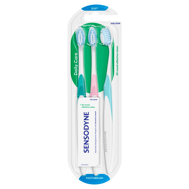 Sensodyne Daily Care Soft Toothbrush 3 pack Sensodyne Daily Care Soft Toothbrush 3 pack