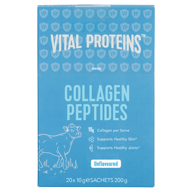 VITAL PROTEINS™ Collagen Peptides Unflavoured Powder 20x10g Sachets 200g VITAL PROTEINS™ Collagen Peptides Unflavoured Powder 20x10g Sachets 200g